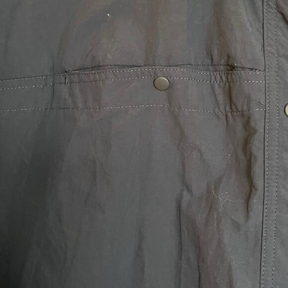 Mountain Hardwear Women's Stryder Long Sleeve Shirt Blue Snap Button Up Size L - Picture 6 of 14